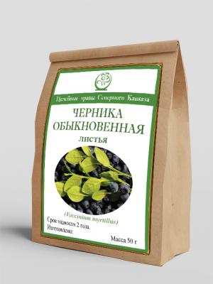 Черника обыкновенная (листья) (50г)