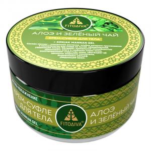 "Алоэ и зелёный чай" крем-суфле для тела 160 г